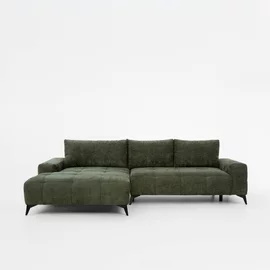 Coltar Extensibil Mauro, 290x175x85 cm, Stofa Verde