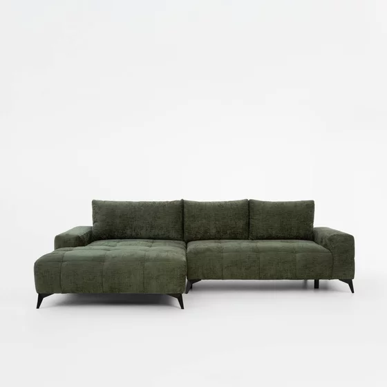 Coltar Extensibil Mauro, 290x175x85 cm, Stofa Verde picture - 1