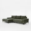 Coltar Extensibil Mauro, 290x175x85 cm, Stofa Verde picture - 2