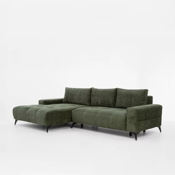 Coltar Extensibil Mauro, 290x175x85 cm, Stofa Verde picture - 2