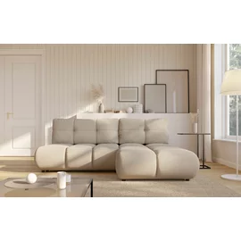 Coltar Extensibil Milo,  230x177x90 cm, Stofa, Beige