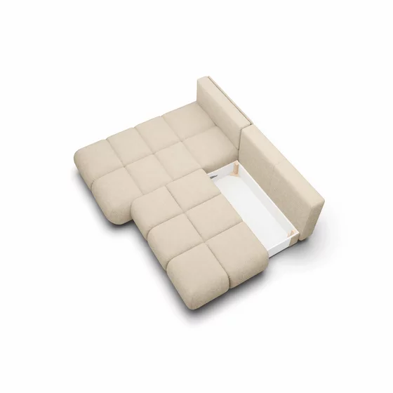 Coltar Extensibil Milo,  230x177x90 cm, Stofa, Beige picture - 6