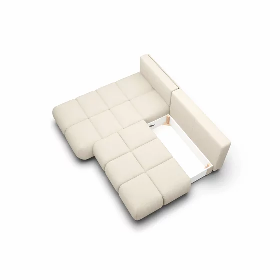 Coltar Extensibil Milo,  230x177x90 cm, Stofa, Crem picture - 6