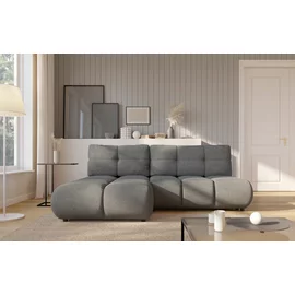 Coltar Extensibil Milo,  230x177x90 cm, Stofa, Gri