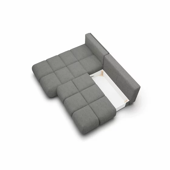 Coltar Extensibil Milo,  230x177x90 cm, Stofa, Gri picture - 6