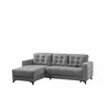 Coltar Extensibil Mocha, 250x177x91 cm, Stofa, Gri picture - 2