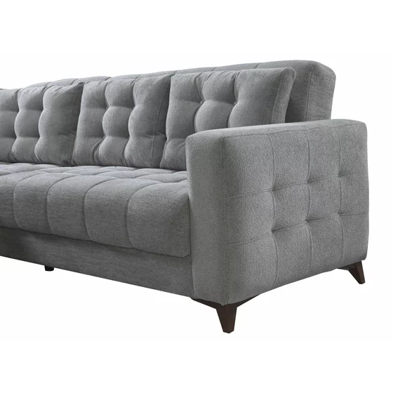 Coltar Extensibil Mocha, 250x177x91 cm, Stofa, Gri picture - 5