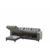 Coltar Extensibil Mocha, 250x177x91 cm, Stofa, Gri picture - 6
