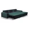 Coltar Extensibil Monaco, 252x168x106,5 H cm,  Stofa tip Catifea Verde - Velutto 27 picture - 2