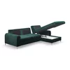 Coltar Extensibil Monaco, 252x168x106,5 H cm,  Stofa tip Catifea Verde - Velutto 27 picture - 3
