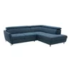 Coltar Extensibil Othello, 253x212x76-95 cm, Stofa Albastru inchis Neve 77 picture - 1