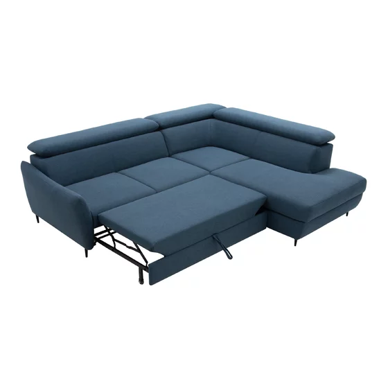 Coltar Extensibil Othello, 253x212x76-95 cm, Stofa Albastru inchis Neve 77 picture - 3