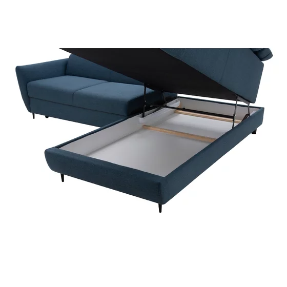 Coltar Extensibil Othello, 253x212x76-95 cm, Stofa Albastru inchis Neve 77 picture - 4