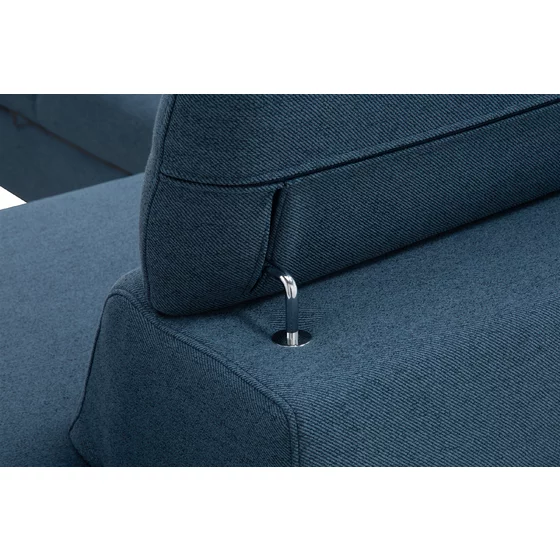 Coltar Extensibil Othello, 253x212x76-95 cm, Stofa Albastru inchis Neve 77 picture - 5
