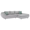 Coltar Extensibil Prato, 310x185x72 cm Gri Deschis picture - 1