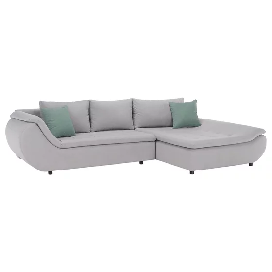 Coltar Extensibil Prato, 310x185x72 cm Gri Deschis picture - 1