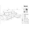 Coltar Extensibil Selva, 268x167x87 cm, Stofa Beige picture - 5