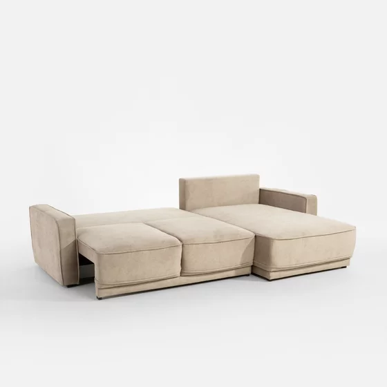 Coltar Extensibil Selva, 268x167x87 cm, Stofa Beige picture - 2