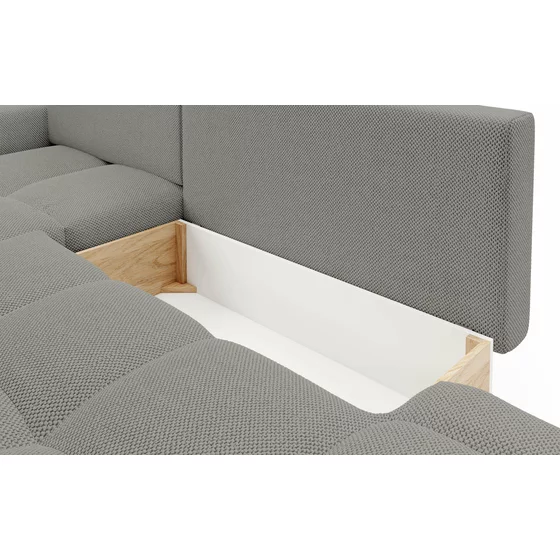 Coltar Extensibil Soho, 288x176x91 cm, Stofa Curio 83, Gri picture - 8