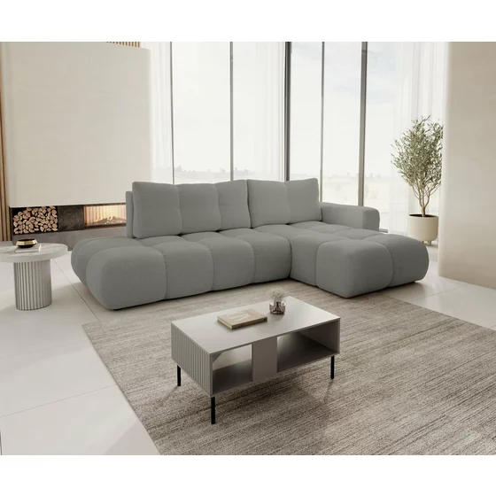 Coltar Extensibil Soho, 288x176x91 cm, Stofa Curio 83, Gri picture - 1