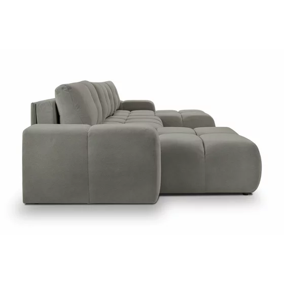 Coltar Extensibil Soho, Forma U,  359x177x88 cm, Stofa Curio 83, Gri picture - 4