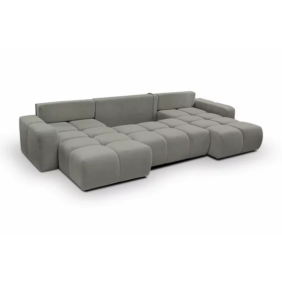 Coltar Extensibil Soho, Forma U,  359x177x88 cm, Stofa Curio 83, Gri picture - 6