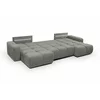 Coltar Extensibil Soho, Forma U,  359x177x88 cm, Stofa Curio 83, Gri picture - 8