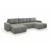 Coltar Extensibil Soho, Forma U,  359x177x88 cm, Stofa Curio 83, Gri picture - 2