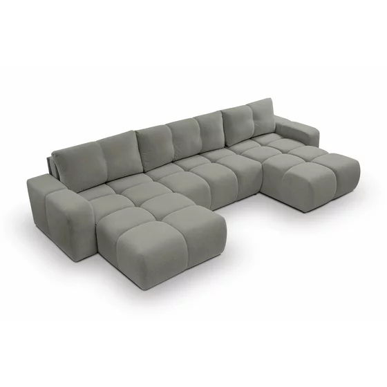 Coltar Extensibil Soho, Forma U,  359x177x88 cm, Stofa Curio 83, Gri picture - 9