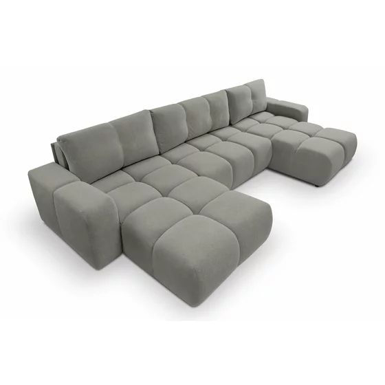 Coltar Extensibil Soho, Forma U,  359x177x88 cm, Stofa Curio 83, Gri picture - 10