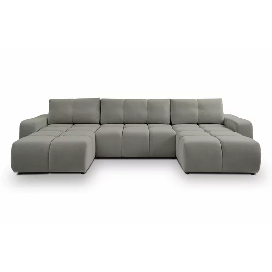 Coltar Extensibil Soho, Forma U,  359x177x88 cm, Stofa Curio 83, Gri picture - 1