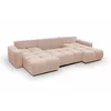 Coltar Extensibil Soho, Forma U,  359x177x88 cm, Stofa, Piersica picture - 6