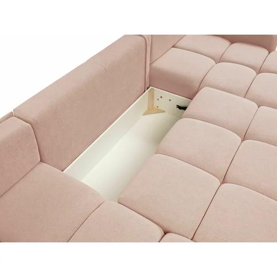 Coltar Extensibil Soho, Forma U,  359x177x88 cm, Stofa, Piersica picture - 7