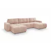 Coltar Extensibil Soho, Forma U,  359x177x88 cm, Stofa, Piersica picture - 2