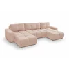 Coltar Extensibil Soho, Forma U,  359x177x88 cm, Stofa, Piersica picture - 8