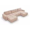 Coltar Extensibil Soho, Forma U,  359x177x88 cm, Stofa, Piersica picture - 9