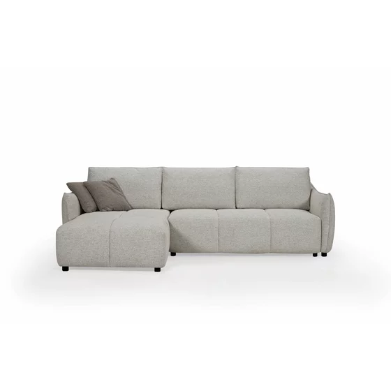 Coltar Extensibil Tulia, Sezlong Universal, 284x162x94 cm, Stofa, Gri Deschis, picture - 5