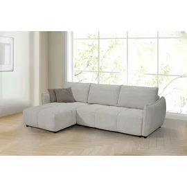 Coltar Extensibil Tulia, Sezlong Universal, 284x162x94 cm, Stofa, Gri Deschis,