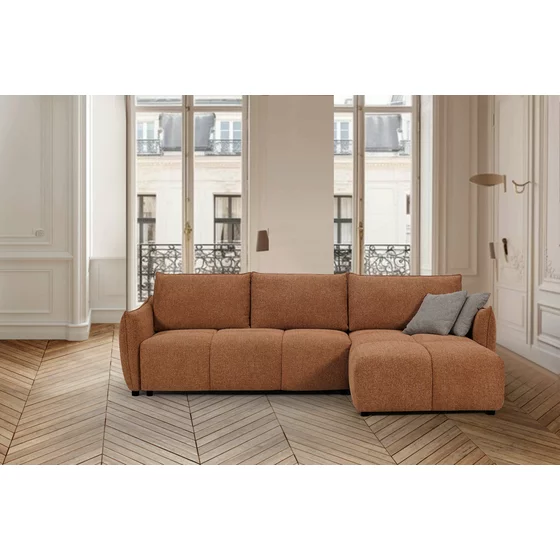 Coltar Extensibil Tulia, Sezlong Universal, 284x162x94 cm, Stofa, Maro picture - 1