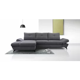 Coltar Extensibil Vento, 284x166x85 cm, Stofa, Gri