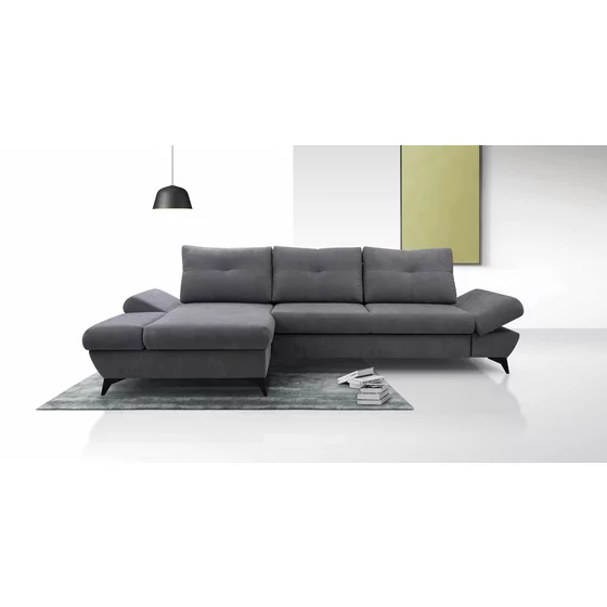 Coltar Extensibil Vento, 284x166x85 cm, Stofa, Gri picture - 1