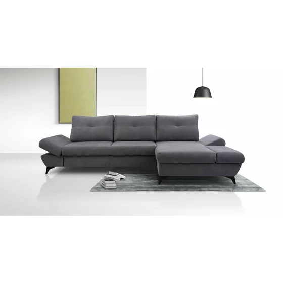 Coltar Extensibil Vento, 284x166x85 cm, Stofa, Gri picture - 2