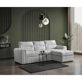 Coltar Extensibil Vito L, 310x170x110 cm, Stofa Beige Deschis