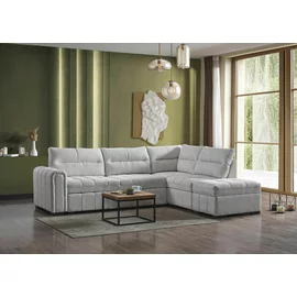 Coltar Extensibil Vito Prime, 300x225x110 cm, Stofa Beige Deschis