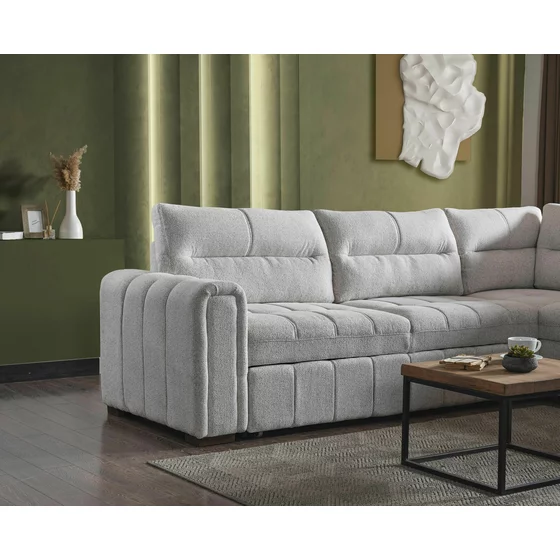 Coltar Extensibil Vito Prime, 300x225x110 cm, Stofa Beige Deschis picture - 2