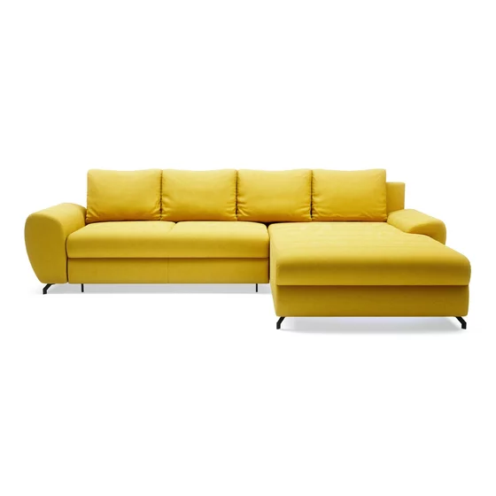 Coltar Extensibil Yoko, 320x214x96 cm, Stofa Soro 40 Galben picture - 1