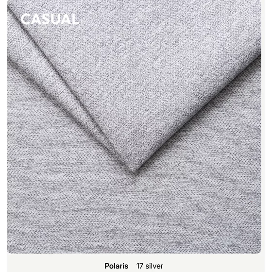 Coltar Extensibil Figaro, 315x212x78-87 h cm, Stofa, Gri Silver picture - 6