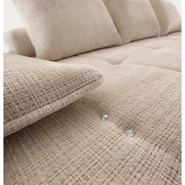 Coltar Florence, 290x232x61-91 cm, Stofa Cream