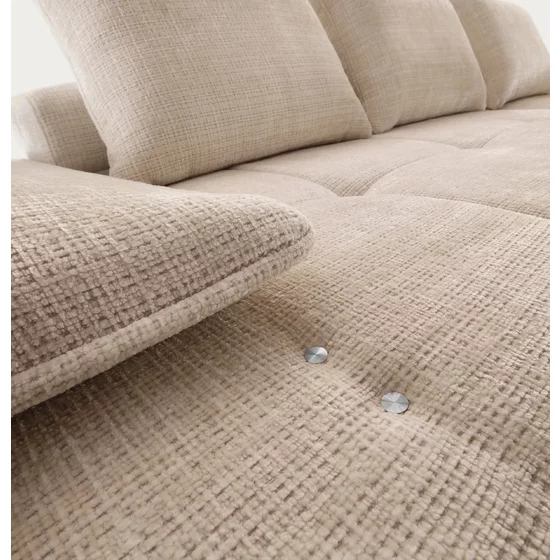 Coltar Florence, 290x232x61-91 cm, Stofa Cream picture - 2