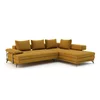 Coltar Florence, 290x232x61-91 cm, Stofa Element 8, Mustar picture - 4